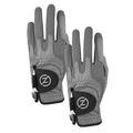 Zero Friction Men's Cabretta Elite Golf Glove, Grey & Grey GL72009